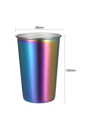 Tenfowee 304 Paslanmaz Çelik Renkli Termos - 500ml Sağlam Ve Şık İçecek Bardağı Diğer