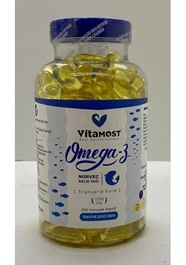 Vitamost Omega-3 200 Yumuşak Kapsül