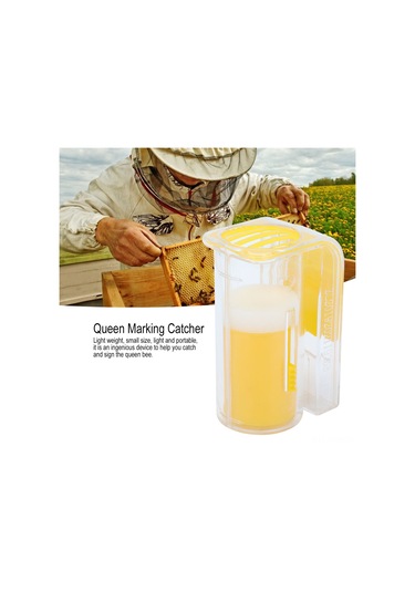 Neevoyu Arı Kraliçe Tutucu Plastik, Sağlıklı Toksiksiz, Dairesel Tıraşsız, Hafif Tek El Kullanıma Uygun, Arı Kraliçe İşaretleme Flaske