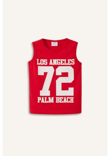 DeFacto Erkek Bebek Bisiklet Yaka Baskılı Atlet E2339A525HSRD79