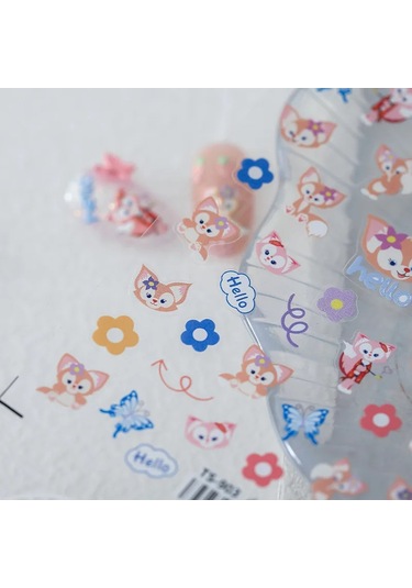 1 Adet Siyah Beyaz Yay Kelebek 5d Tırnak Çıkartmalar Nail Art Dekorasyon Kabartma Disney Karikatür Çiçek Nail Art Çıkartmalar Tırnak Malzemeleri Menekşe