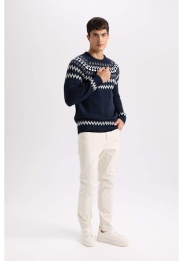 DeFacto Yazlık Gabardin Chino Kanvas Pantolon Slim Fit Dar Kesim Dar Paça Cepli B2089AX25SPBG779