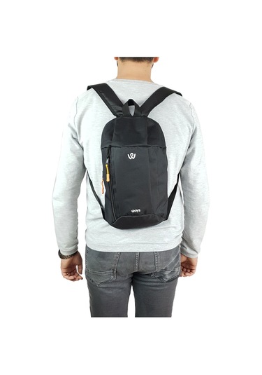 Unisex Siyah Kamp Bisiklet Yürüyüş Mini Sırt Çantası Siyah