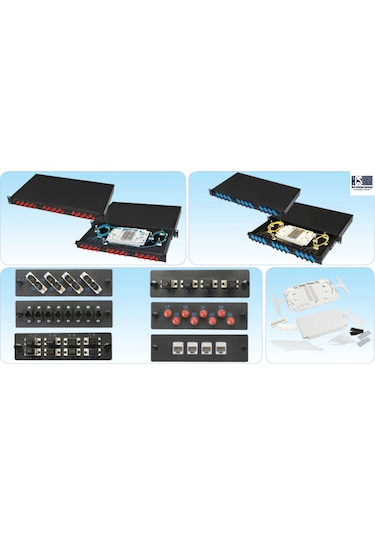 Hcs Pfo-10001-1U Sc Fiber Optik Modüler Patch Panel Boş 19" 1U