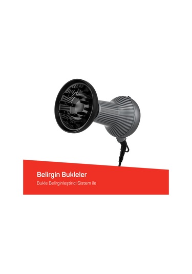 Trendcare Curly Saç Kurutma Makinesi - Antrasit - Ar5124
