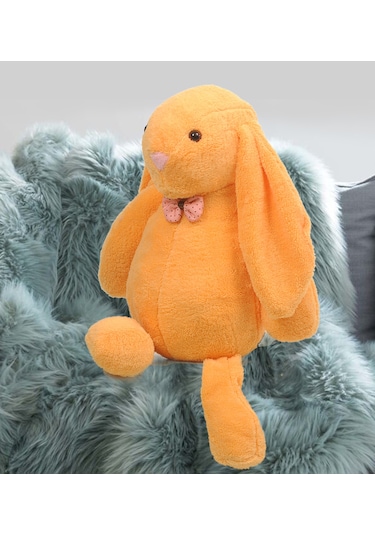 Uyku Arkadaşım Uzun Kulak Bunny Peluş Tavşan 65 Cm Turuncu