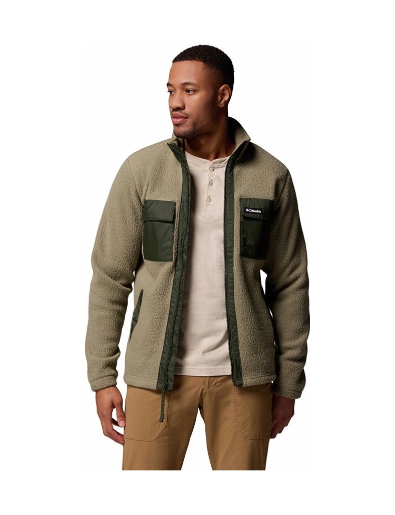 Columbia Juniper Peak Full Zip Fleece Yeşil Erkek Outdoor Polar Xe6508 Yeşil