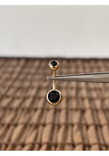 Yüksek Kalite G23 Titanium Siyah Parlak Top Taşlı Titanyum Göbek Piercingi Top 10mm DUMMY 236123179 429