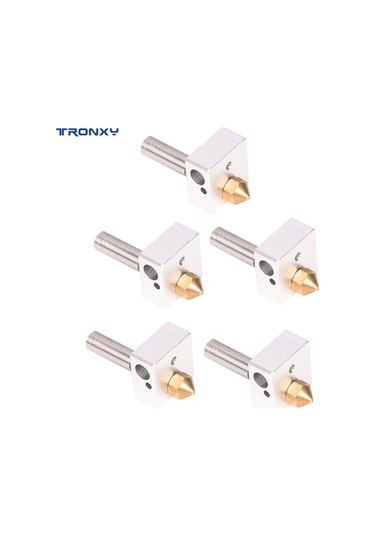 Moly 3d Yazıcı Isı Ucu Seti - Burgu 0.4mm, Isıtıcı Blok, 5 Adet, M6 Uç, 1.75mm Filament Uyumlu