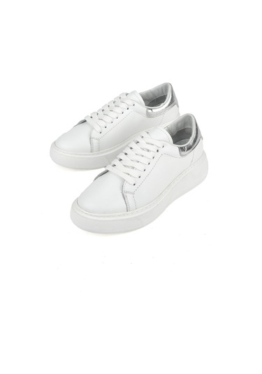 Ziya, Kadın Hakiki Deri Sneaker 1531050z26802370k Beyaz 1531050z26802370k 500 Beyaz