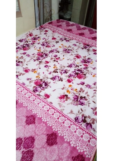 Sieste Vizon Çift Kişilik Battaniye (374958116) Lila-Beyaz