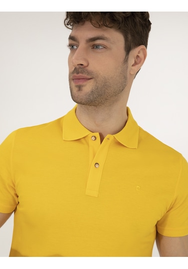 Pierre Cardin Erkek Sarı Basic Tişört 50262665-vr044 Sarı