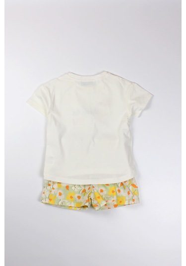 Cichlid Kız Çocuk Poplin Şort Takım Yeşil