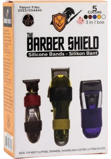 Shield 3 Adet/takım Berber Makası Kavrama Bantları Silikon Kaymaz Kol