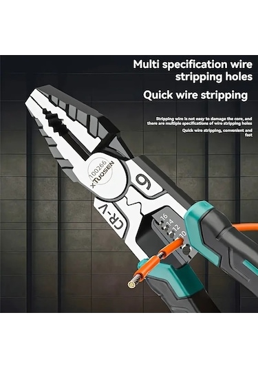 Ebitda Tuosen 9'u 1 Arada Tel Kesici & Sıyırma Pencesi - Süper Alaşım, Elektrikçiler Ve Metal İşçileri İçin