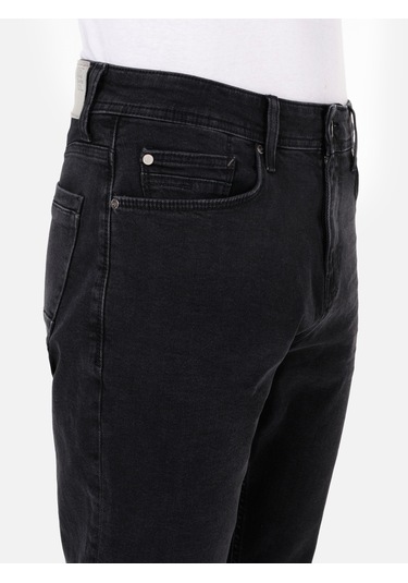 Colins 067 Jack Normal Kesim Orta Bel Düz Paça Siyah Erkek Pantolon Cl1070597 Denim Siyah