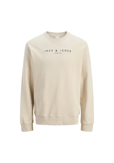 Jack & Jones Jayson Erkek Krem Sweatshirt 12283436-slg Krem