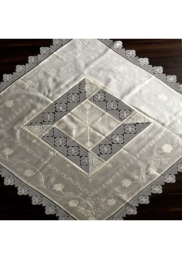 Çeyizlik Ipek Dokuma Iğne Oyalı Fiskos %100 Ipek El Işçiliği