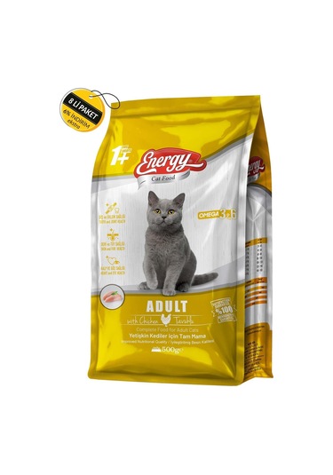 Energy Tavuklu Yetişkin Kedi Maması 8 x 500 G