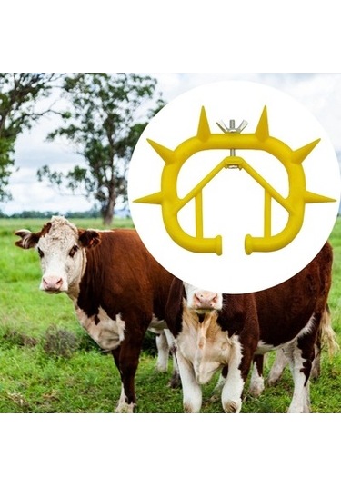 Lijinxu Sığır Sütten Kesme Burun Halkası 9.2cmx7.5cm-sarı