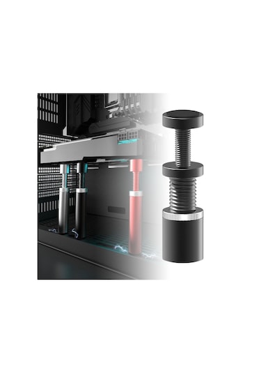 Suntek Grafik Kartı Gpu Desteği Braketi Pc Bilgisayar 50-mm-siyah-kırmızı