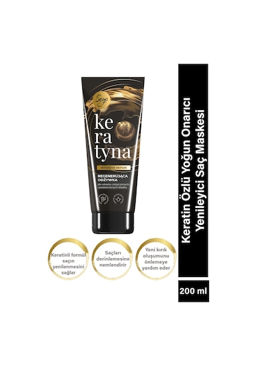 Seyo Keratin Özlü Yoğun Onarıcı ve Yenileyici Saç Maskesi 200 ML