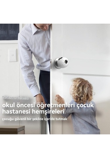 Çocuk Emniyetli Kapı Kolu Kılıfları Bebek Emniyetli 6 Paket Çocuk Kapı Kilitleri Kapı Kolu Bebek Emniyetli Kapı Çocuklar İçin Çok Renkli