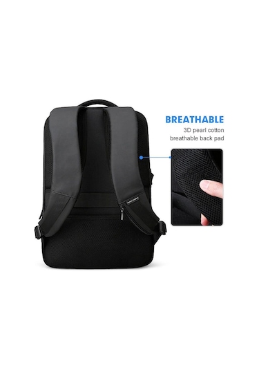 Mark Ryden Mr9191 Usb Şarj Portlu 15.6" Laptop Sırt Çantası 3 Bölmeli Model Siyah