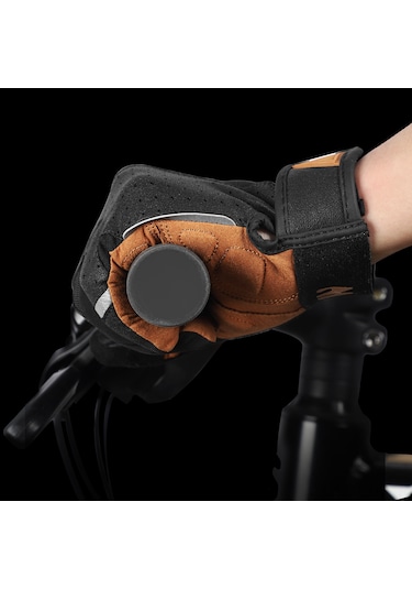 Ranyeek Bisiklet Ve Motosiklet Eldiveni: Tam Parmak, Kaymayan, Nefes Alabilir, Titreşim Emici, Dokunmatik Uyumlu, Gece Güvenliği Sağlayan Reflektif Şeritler. Çok Renkli