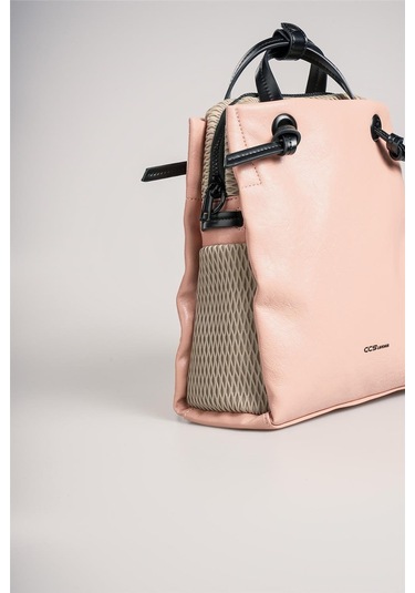Ççs Kadın 17826 Omuz Ve Sırt Çantası Ten Rengi