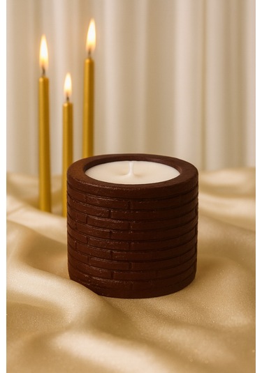 Dekoratif Kokulu Mum Home Kahverengi