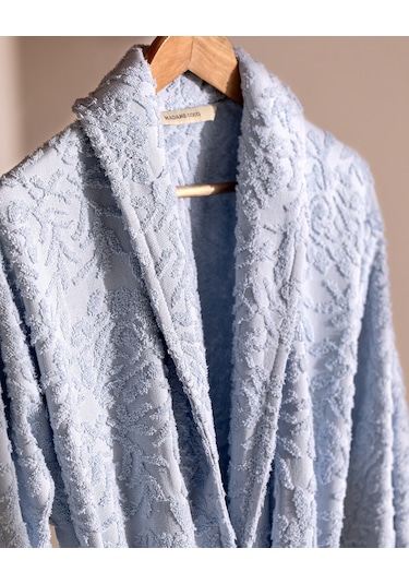 Madame Coco Roesia Şalyaka Kadın %100 Pamuk Bornoz Born0000000024 Mavi