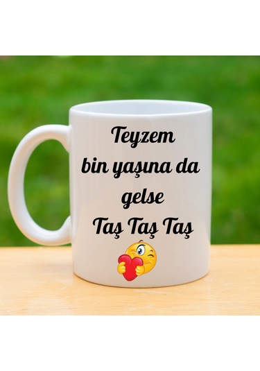 Teyzen Bin Yaşına Da Gelse Taş Porselen Kupa