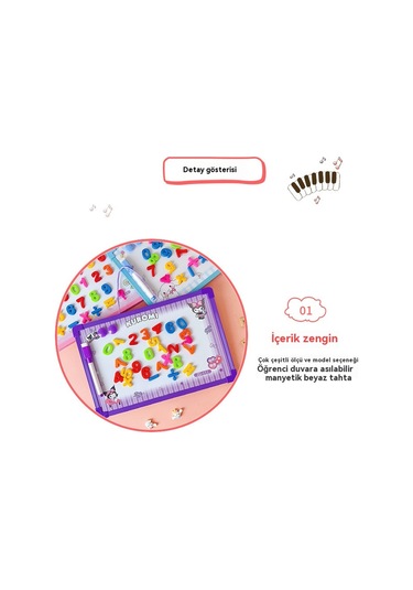 Çocuklar İçin Dijital Manyetik Yazı Tahtası Sayılarla Mavi