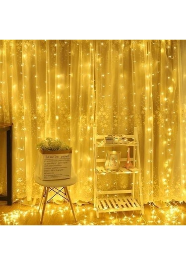 Seçkin Trend 2x2 Metre 320 Led 8 Fonskiyonlu Dekoratif Led Günışığı Perde Çok Renkli