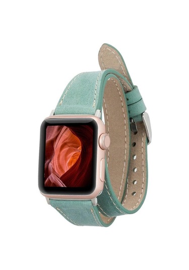 İnce Çift Tur Apple Watch Deri Kordon