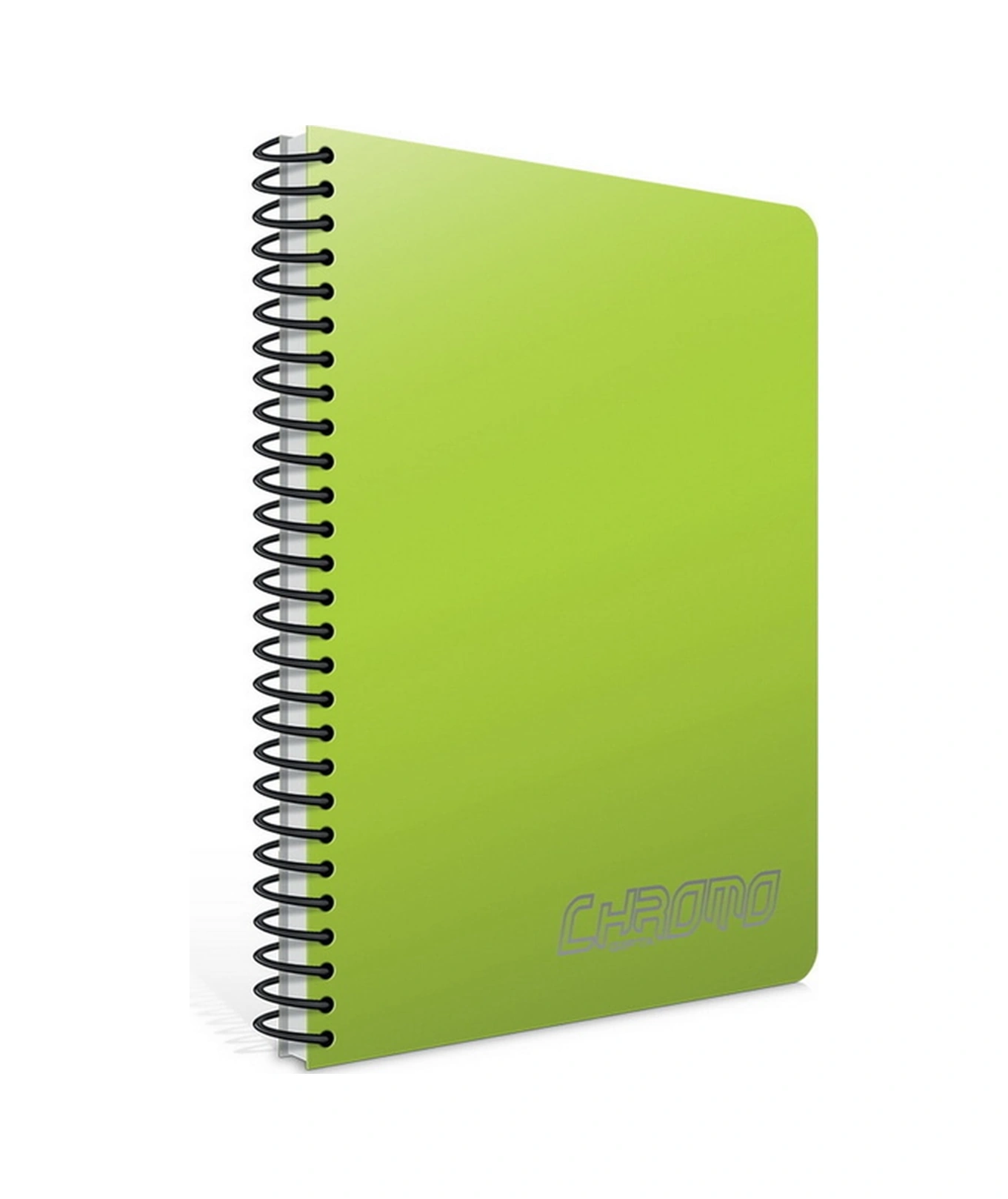Chromo A5 80 Yaprak Plastik Kapak Spiralli Defter 1980 Çizgisiz Yeşil