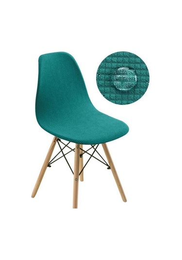 Koyu Yeşil 1/2/4/6 Adet Su Geçirmez Kabuk Sandalye Kapak Elastik Kolsuz Entegre Kapaklar Yemek Sandalyesi Kapakları Ziyafet Düğün Süslemeleri 1-pcs