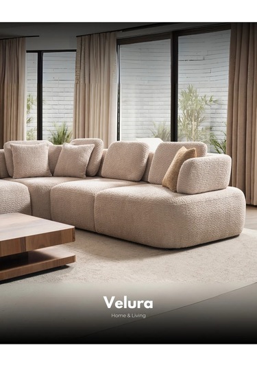 Balance Modüler Köşe Koltuk Takımı & 5 Modül Bej