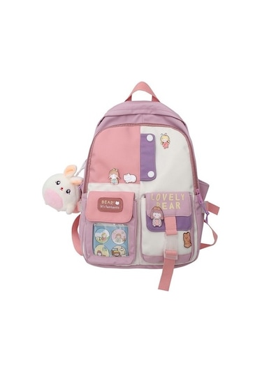 Lucky Power Basit Moda Büyük Kapasiteli Kanvas Sırt Çantaları As40cs Diğer