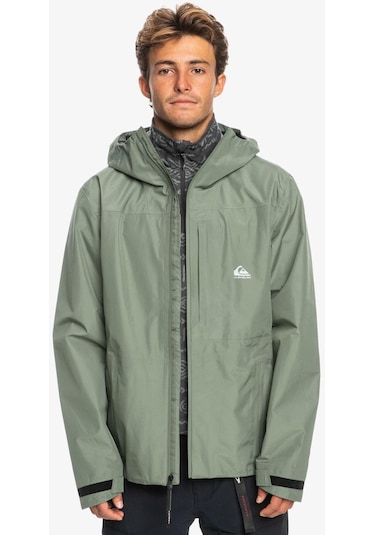 Quiksilver Over Cast Gore Tex Jk Erkek Mont-27702-yeşil