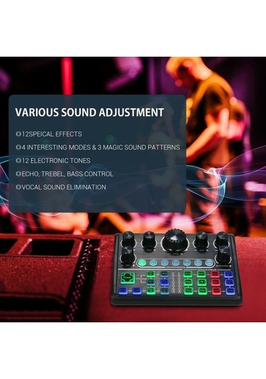 Flybuy Yayın, Ve Ses Ses Profesyonel Oyunlar Mikseri: Maiyame Kayıt Kartı İçin Harici Efektli Canlı Bluetooth 12 Jm