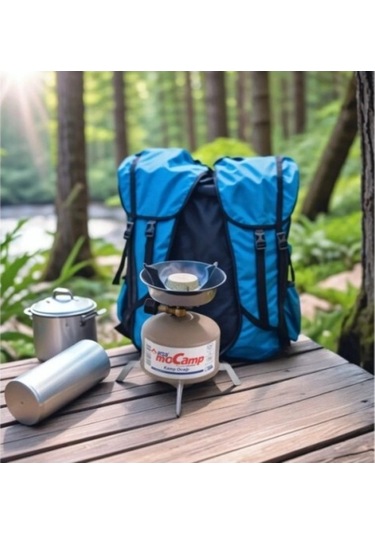 Ebitda Kamp Ocağı Seti Kırmızı-siyah - Hafif Ve Taşınabilir Kamp Pişirme Aleti Kırmızı - Siyah