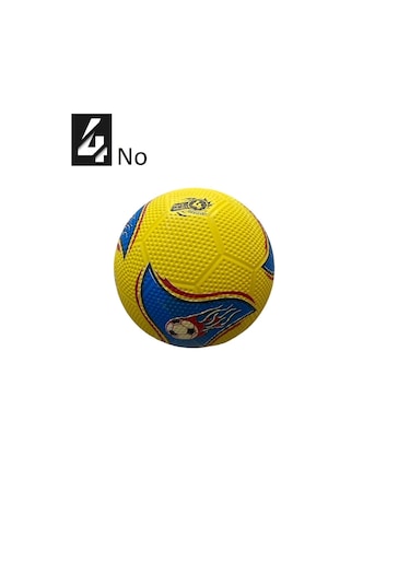 Kauçuk Futbol Topu No:4 Her Zemine Uygun Maç Topu Çok Renkli
