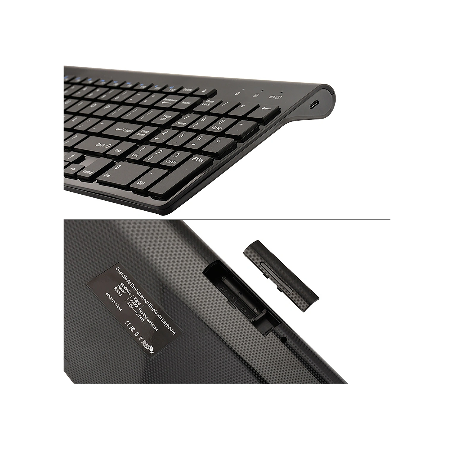 Sones K368 Çift Modlu Çift Kanallı 102 Tuşlu Kablosuz Bluetooth Klavye Dizüstü Bilgisayar, Not Defteri, Tablet Ve Akıllı Telefonlar İçin, Android / İos / Windows Veya Güncellenmiş Bir Sürümü Destekler