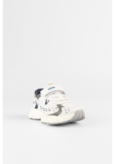 Vicco Tag Basic Unisex Okul Öncesi Beyaz Spor Ayakkabı Beyaz
