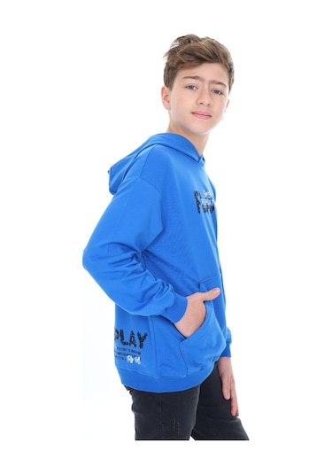 Toontoy Erkek Çocuk Flaunt Baskılı Sweatshirt Saks