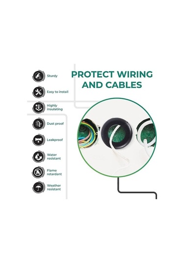 Pazly 180 Adet Farklı Kauçuk Grommet Kiti, 1/4, 5/16, 3/8, 7/16, 1/2, 5/8, 7/8, 1 Boyutlar, Yıkama Seti, Kauçuk Tel Takozlar