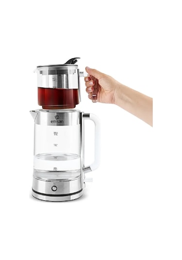 Emsan Feel Steel XL 2 L Cam Çay Makinesi