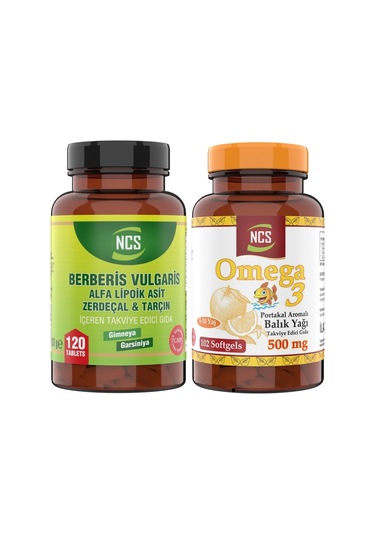 Ncs Berberis Vulgaris 120 Tablet + Omega 3 Balık Yağı 102 Kapsül Portakal